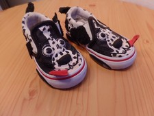 Zapatos Vans Clásicos Sin Cordones Blanco y Negro Dálmata Perro Niño Pequeño Talla 5 EE. UU. Sin Cordones