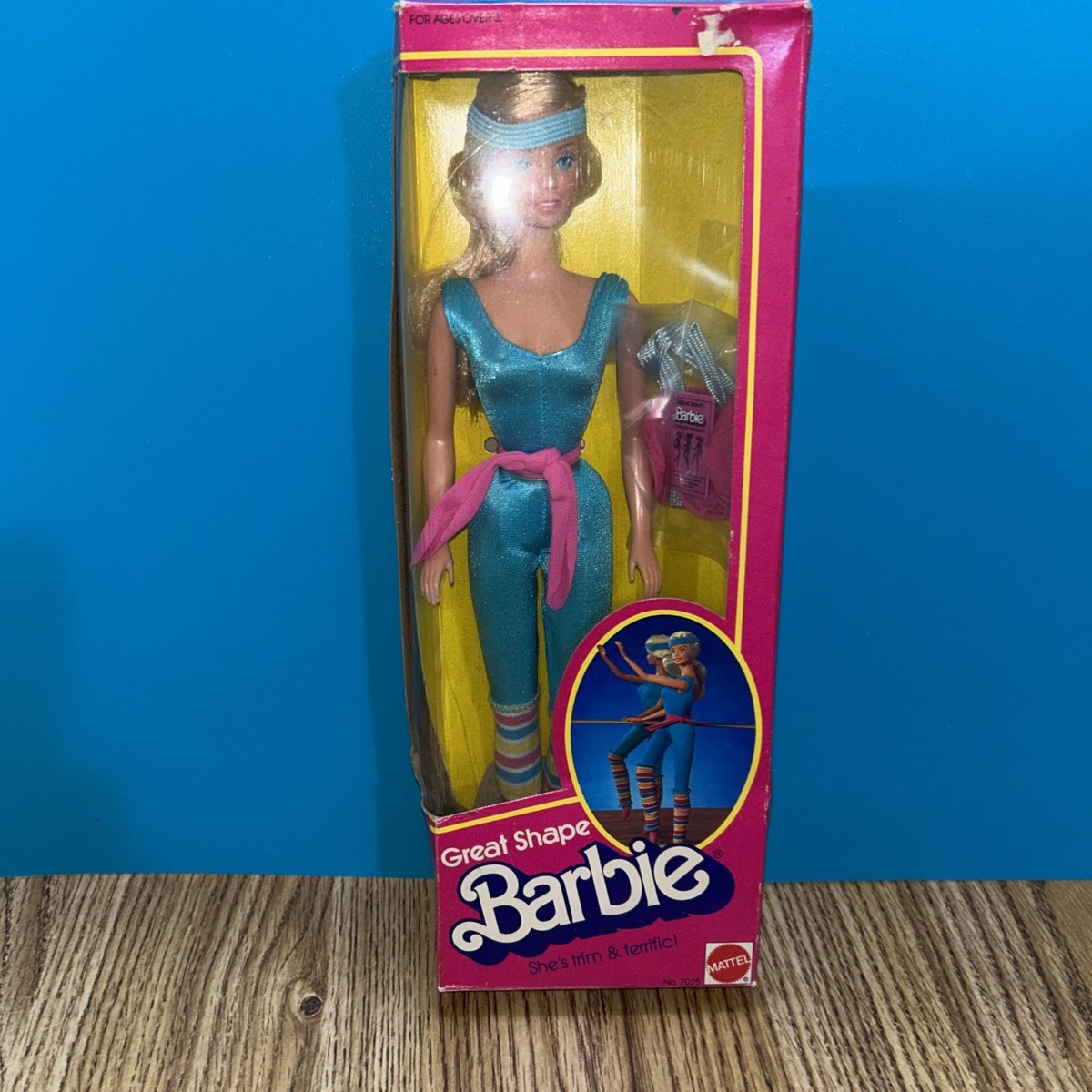 1983 Great Shape Barbie Workout Bag 7025 Blue Leotard 80's New | eBay