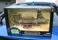 Star Wars Power of the Force Tatooine Skiff w Luke Skywalker Figure New Sealed