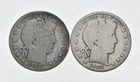 1892-1915 Lot 2 1912-D 1902 Barber 90% Half Dollars - Coin Collection *917