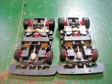 TYCO TCR New pair of 2 Red Chassis for wide pan bodies NEW!!