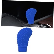 Car Gear Shift Knob Cover, Anti-Slip Silicone Massage Particle Stick Shift Blue