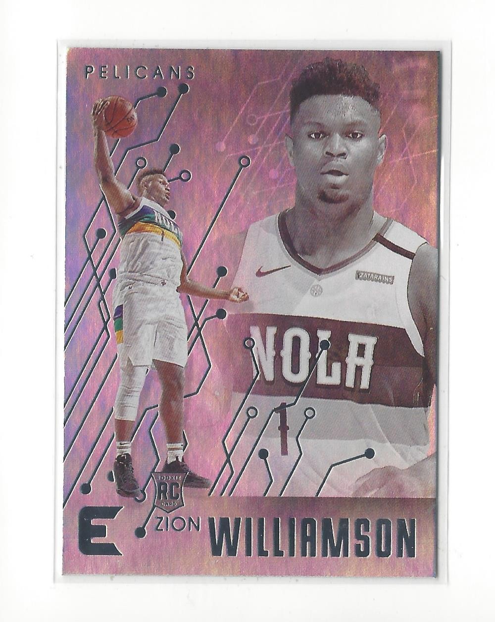 2019-20 Panini Chronicles #210 Zion Williamson (Essentials) RC Rookie Pelicans