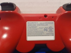 Sony PlayStation 3 PS3 DualShock 3 Wireless Controller Red Tested Works