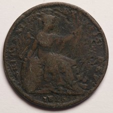 1826 Farthing King George IIII Coin
