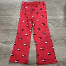 Red Tommy Hilfiger Logo Style Boys/Girls Pajama Pants  Size M 8/10 