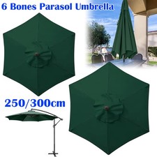 6 Bones Parasol Umbrella Fabric Canopy Cover Without Stand for 2.5/3m Parasol