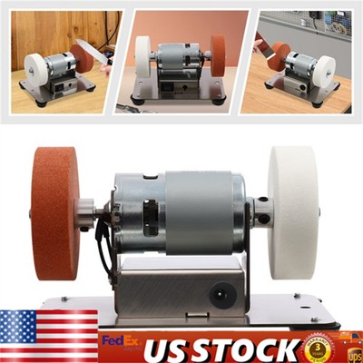 Electric Benchtop Grind Sander Adjustable Variable Speed Table Grinding Machine