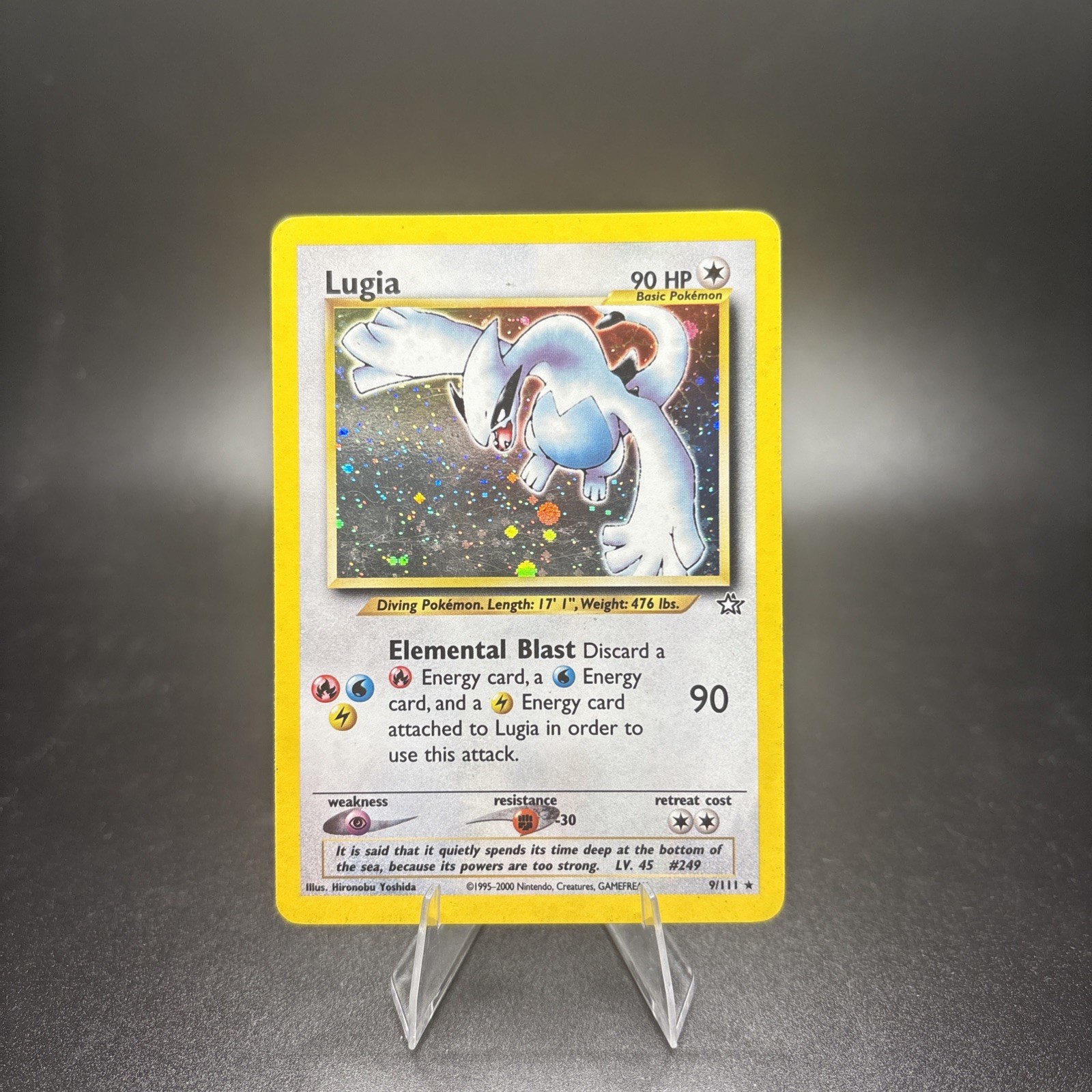 Lugia - Holo - 9/111 Neo Genesis - Pokémon Vintage Card TCG - 2000 NM/LP -g