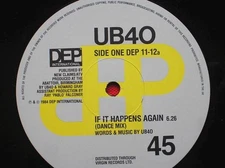 UB40 If It Happens Again 12" DEP DEP1112 EX 1984 12 inch