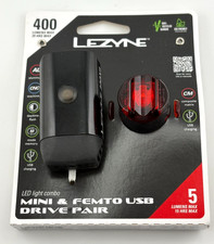 Lezyne - Mini Drive 400 / Femto USB Drive Pair - Black - BRAND NEW
