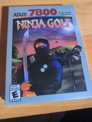 2024 Atari 7800 Ninja Golf - Brand New Factory Sealed - Video Game Cartridge