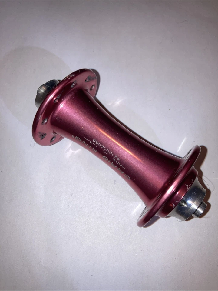 Freio Chris King R45 20h cubo dianteiro aro Qr rosa/vermelho  - Imagem 3 de 4