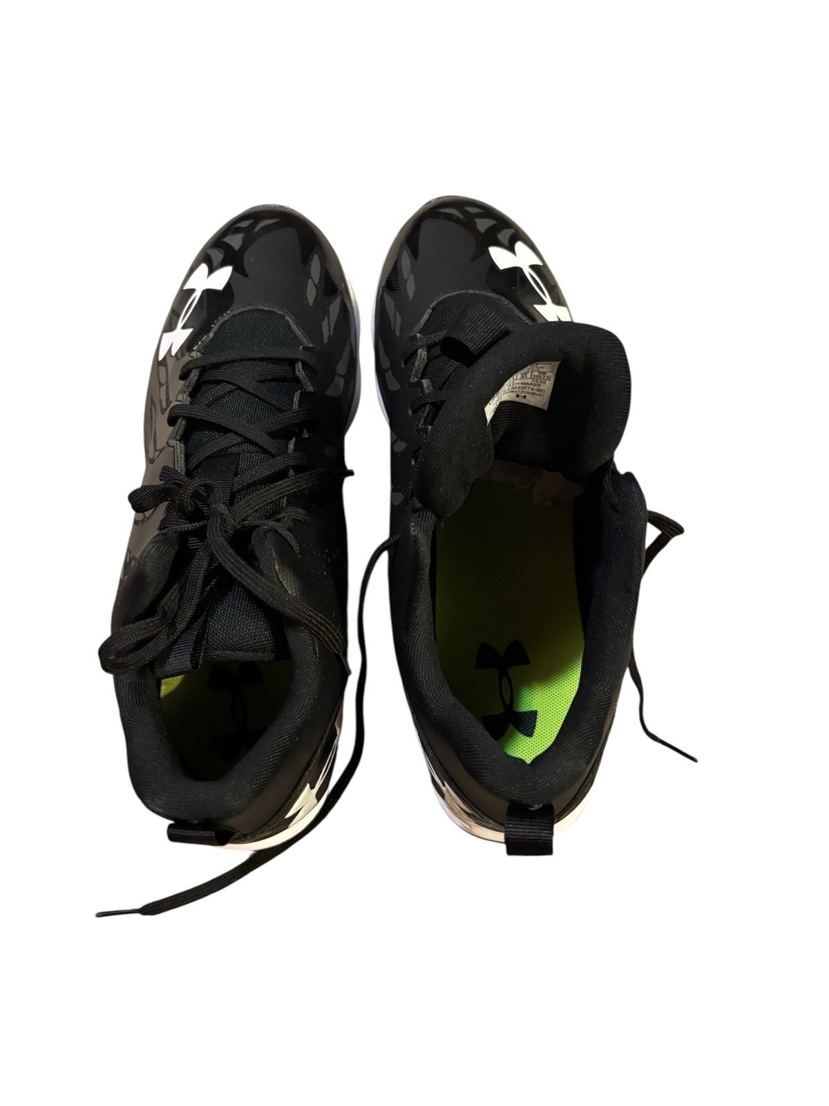 Under Armour Spotlight Football Cleats Black Mens 13 3022774-001 Activewear thumbnail 9