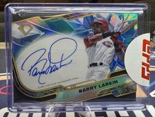 2025 Topps Diamond Icons - #ACC-BL Barry Larkin Blue Refractor Autograph 6/15