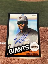 2020 Topps '85 1985 Jaylin Davis Auto Black Parallel #/199 85A-JDA Rookie RC