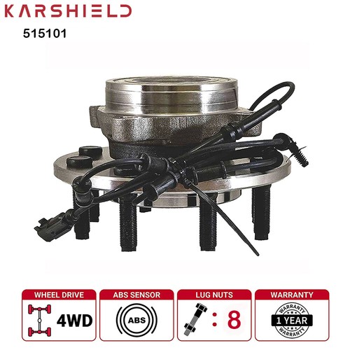 (2) Ensemble moyeu roulement de roue avant 4x4 pour Dodge Ram 1500 2500 3500 2006-2008 - Photo 8/9