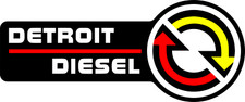 Detroit Diesel Power Retro Heavy Duty Engine Vinyl Sticker Decal Cornhole Truck