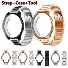 Stainless Steel Wrist Band Strap Case full screen For Samsung Watch 4 40mm 44mm