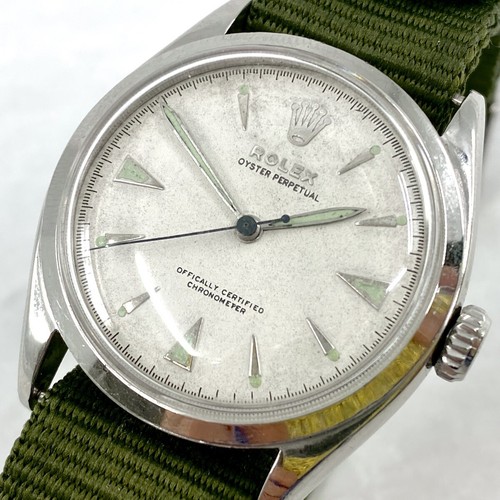VTG 1952 Rolex Oyster Perpetual 6084 Steel 34mm Bubbleback Watch (LO1011405) - Picture 3 of 11