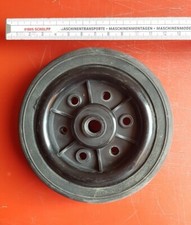 Rad 12,3 cm Vollgummi Kunststoff Räder Boller Hand Wagen Sackkarre Einbau Gerät