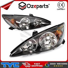 Fits Toyota Camry CV36 2002~2004 Set / Pair LH + RH Head Light Front Lamp Black