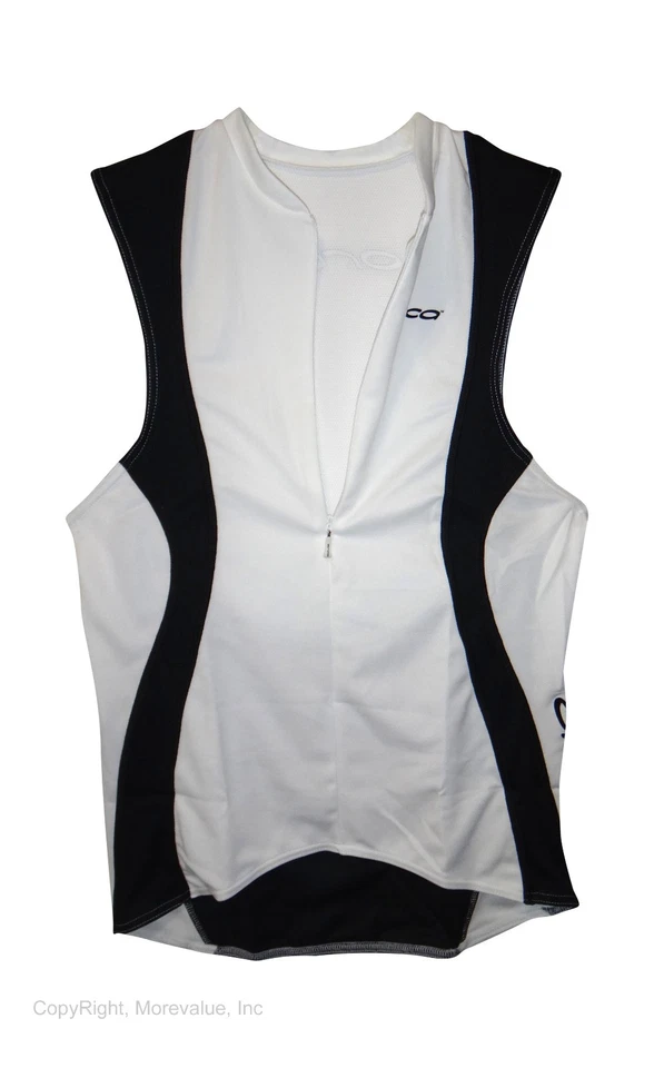 Nuevo Top Orca Made in Italy Stretch Tri-bolsillo Triatlón Hombre Blanco Carrera Foto 2 de 3