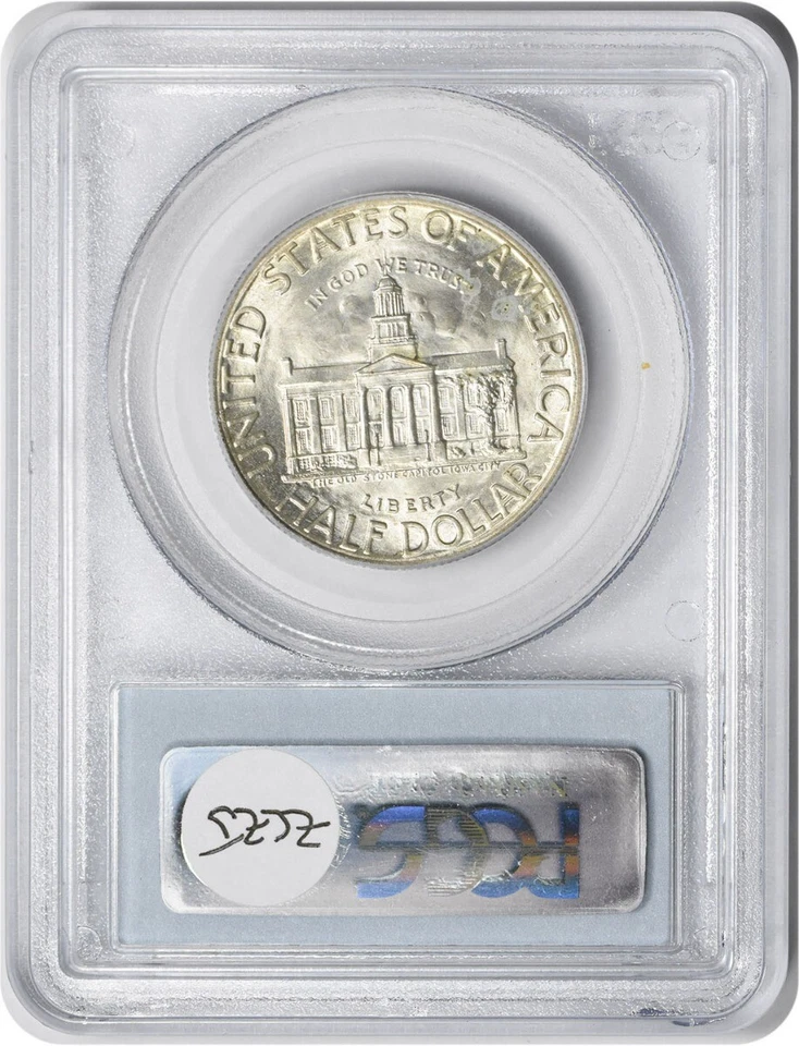 1946 Iowa Commemorative Silver Half MS65 PCGS - Image 2 of 2