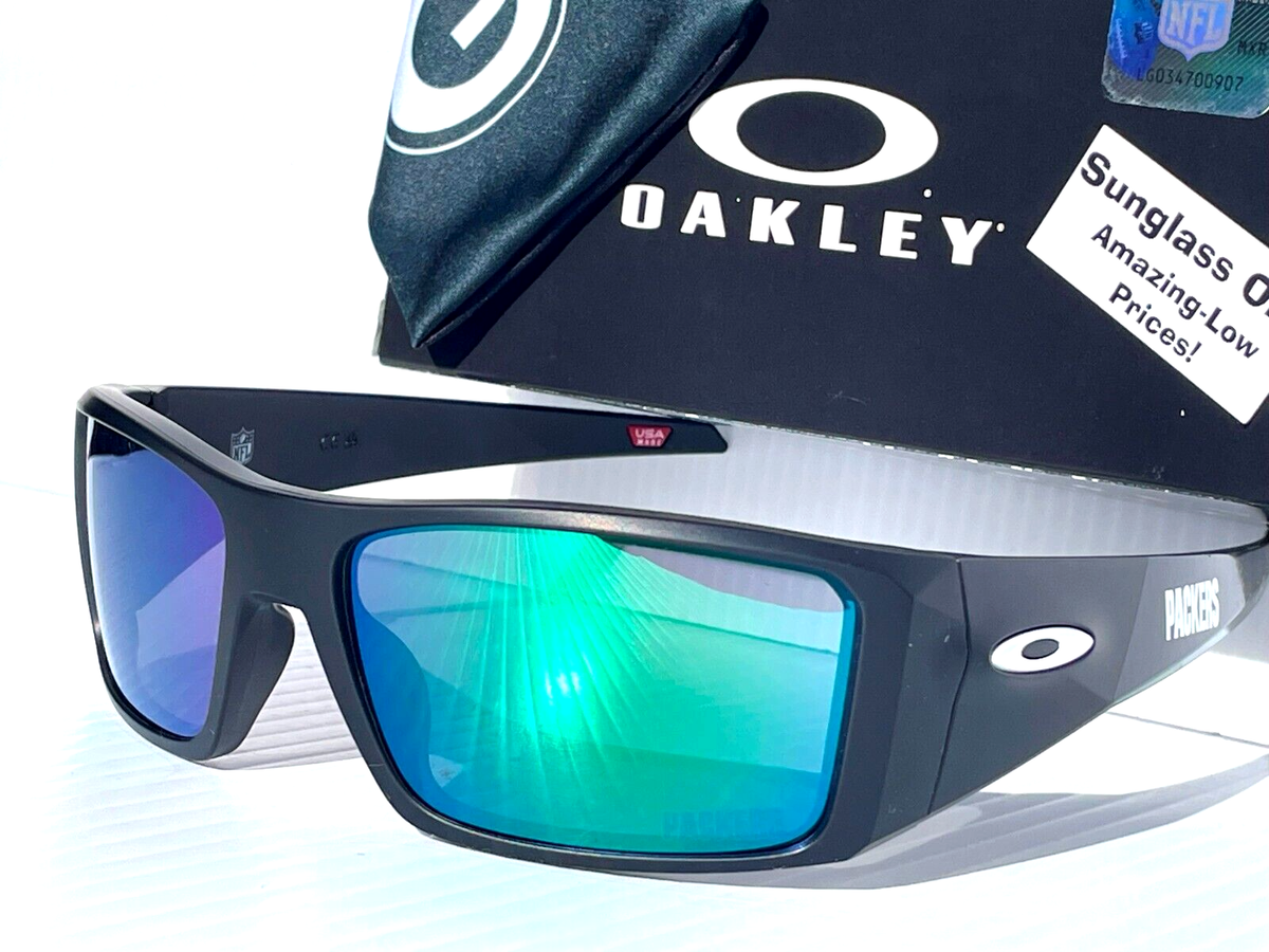 NFL Oakley HELIOSTAT Green Bay PACKERS Matte Black PRIZM Jade