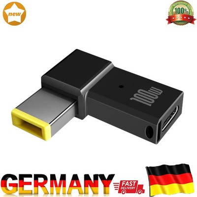 Type C Female to Male Converter PD 100W Charging Adapter for Lenovo Thinkplus PC