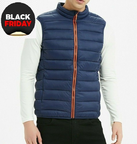Giubbotto uomo piumino invernale giubotto giubbino smanicato blu da S M L  XL XXL | eBay