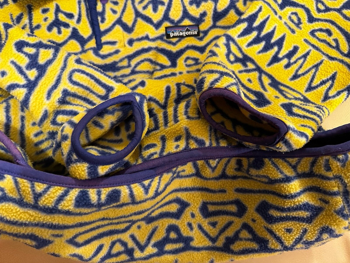 Patagonia Yellow Blue Switchback Synchilla | eBay
