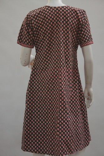 Vintage 70s Indian Block print Dress - Picture 9 of 9