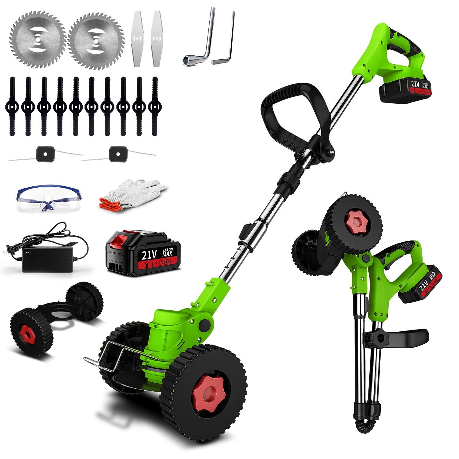 Battery Operated Weed Wacker Cordless Electric Edgers for Lawns
