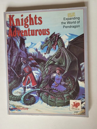 Knights adventurous Pendragon chaosium arthurian arthur RPG roleplaying ...