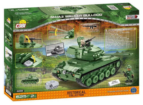 Cobi 2239 M41A3 Walker Bulldog 1:35 Scale MIB/New/ 625 Pieces Historical Collect