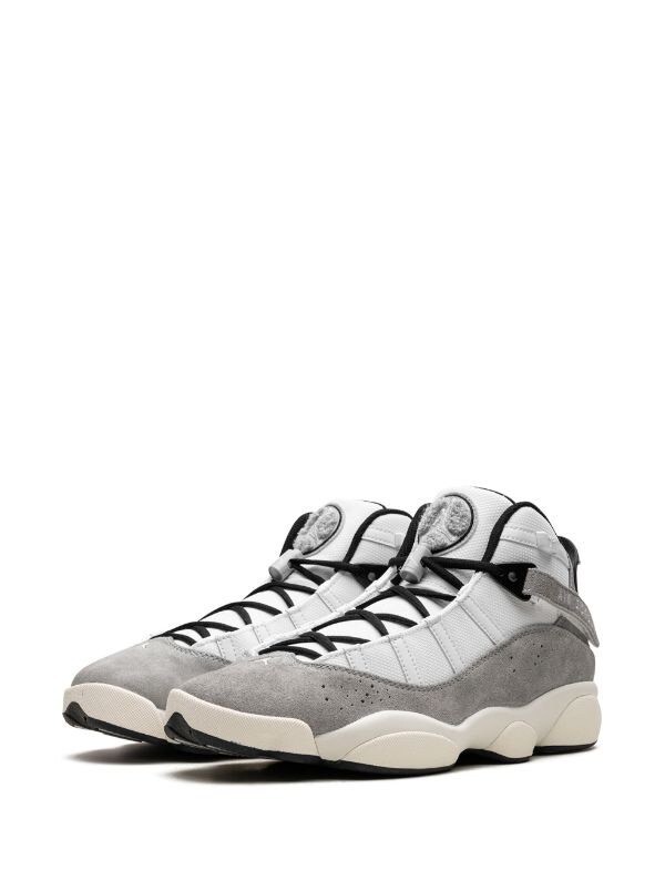 送料関税込み 大人もOK! Nike Jordan 6 Retro Ringsシリーズ Nike Air Jordan 6 Rings Sneaker White/Grey/Light Smoke Grey