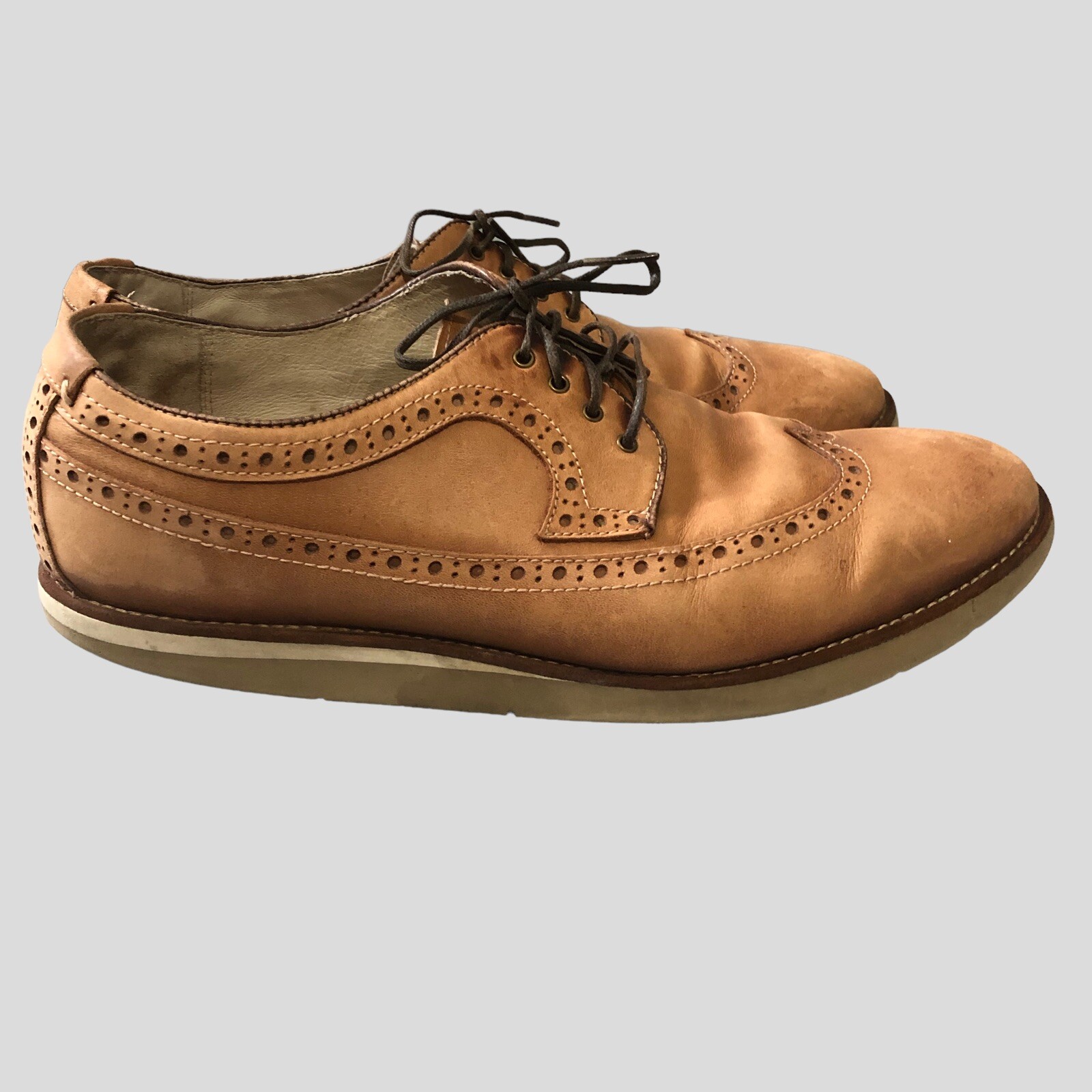 SAOLA Scarpe eleganti uomo Johnson & Murphy taglia 9 M Oxford stringate a coda di rondine 9M
