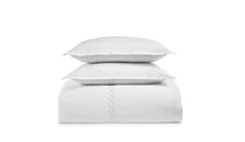 Sky Bloomingdale's Exclusive Duvet Set With 2 Shams  Embroidered 100% Cotton NWT