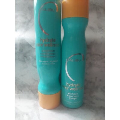 SET of BOTH Malibu C Hydrate Color Wellness Shampoo & Conditioner 9oz