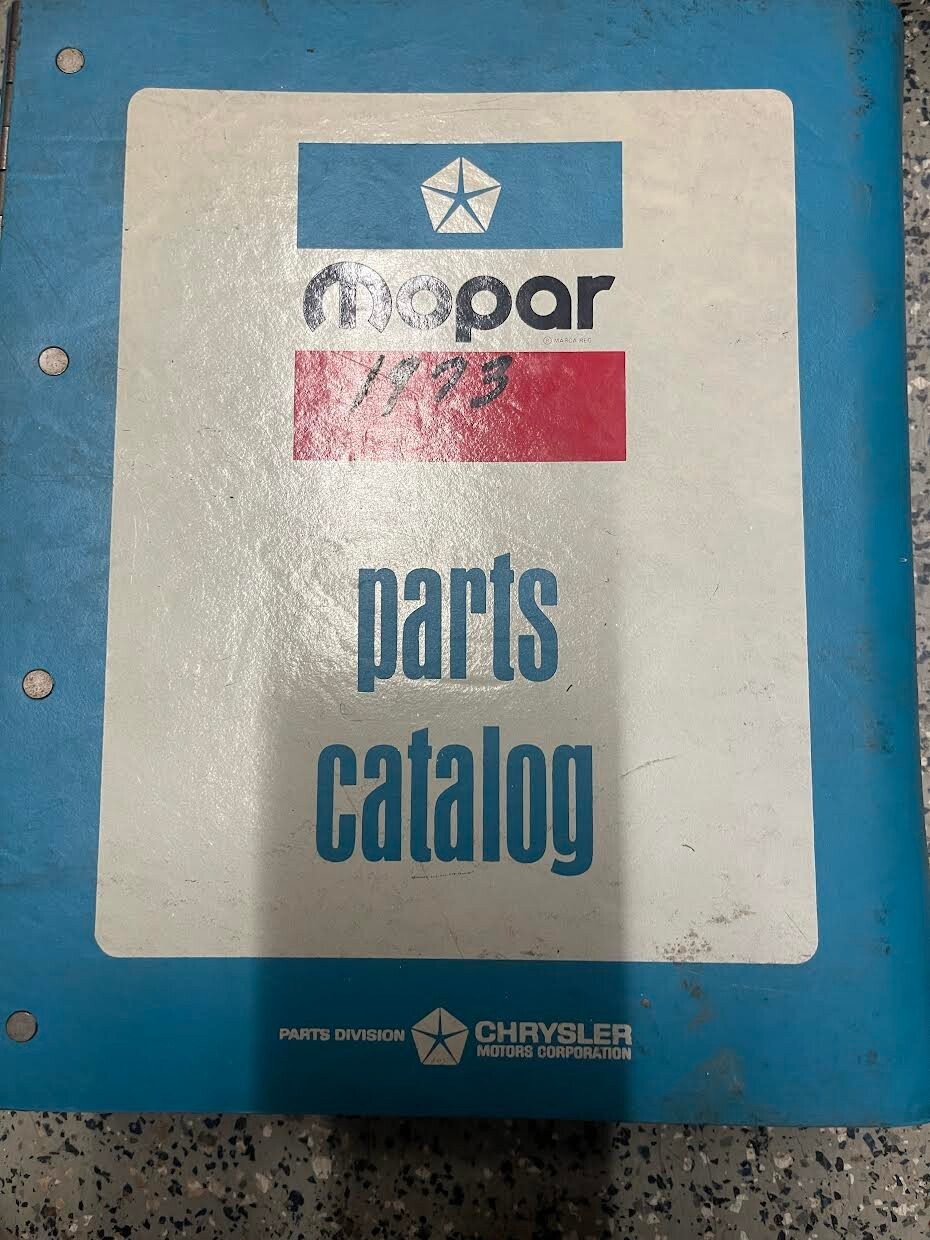 1973 Chrysler Plymouth Dodge Passenger Cars Parts Catalog Binder Manual OEM