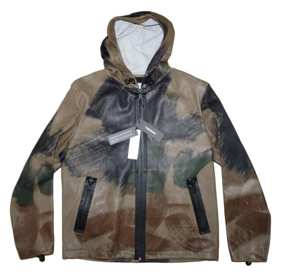 DIESEL スカジャン $398 NWT DIESEL SzXS G FRANK A EMBROIDERED REVERSIBLE BOMBER