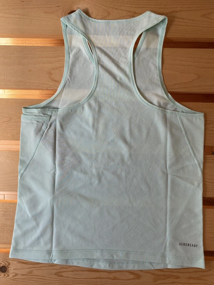 Adidas Mujer Club de Tenis Camiseta sin Mangas Cuello en V Luz Aqua Talla XS Nuevo Foto 2 de 4