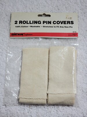 NEW VINTAGE FOX RUN STRETCH TO FIT ROLLING PIN COVERS 100% COTTON WASHABLE #4175