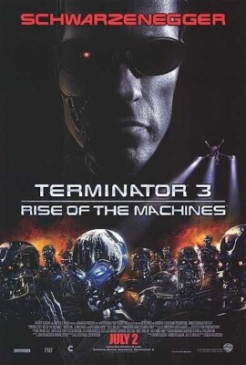 TERMINATOR 3 RISE OF THE MACHINES MOVIE POSTER D/S 27x40 Rolled, See Photos.