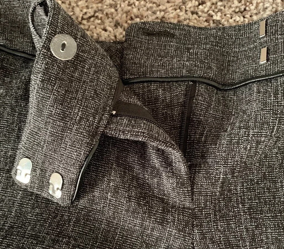 Pantalones Cortos BCX Talla 3 Juniors Gris Estampado Sarga Vestido Pantalones Cortos Puños Foto 4 de 4