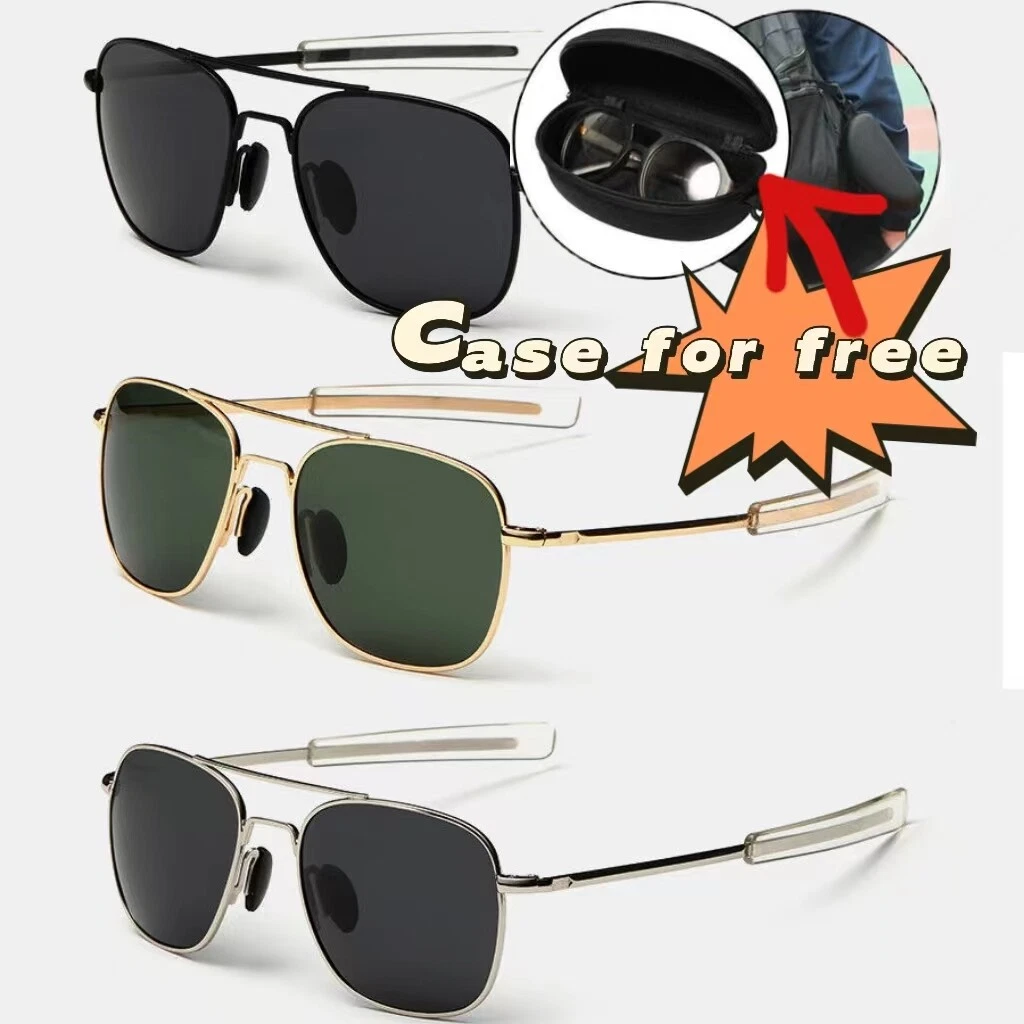 Aviator Sunglasses Premium Military Pilot Ultraviolet Mens