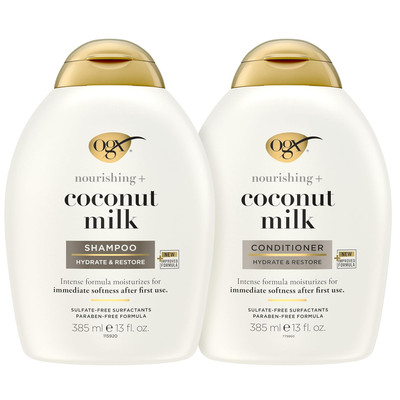 Coconut Milk Shampoo and Conditioner Set, 2 X 13 Fl. Oz
