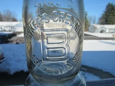 TREP Milk Bottle Bowker Bowker's Creamery Dairy 131 Colvin St Rochester NY V OLD