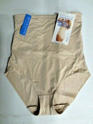 New Miracle Brands Women's Slim Shaper Extra Control Hi Waist Brief Large Nude